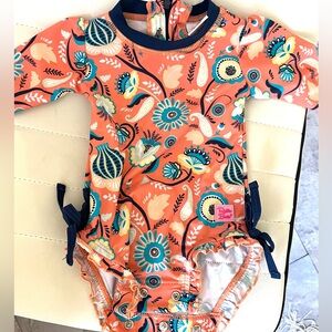 Rufflebutts rashguard swimsuit